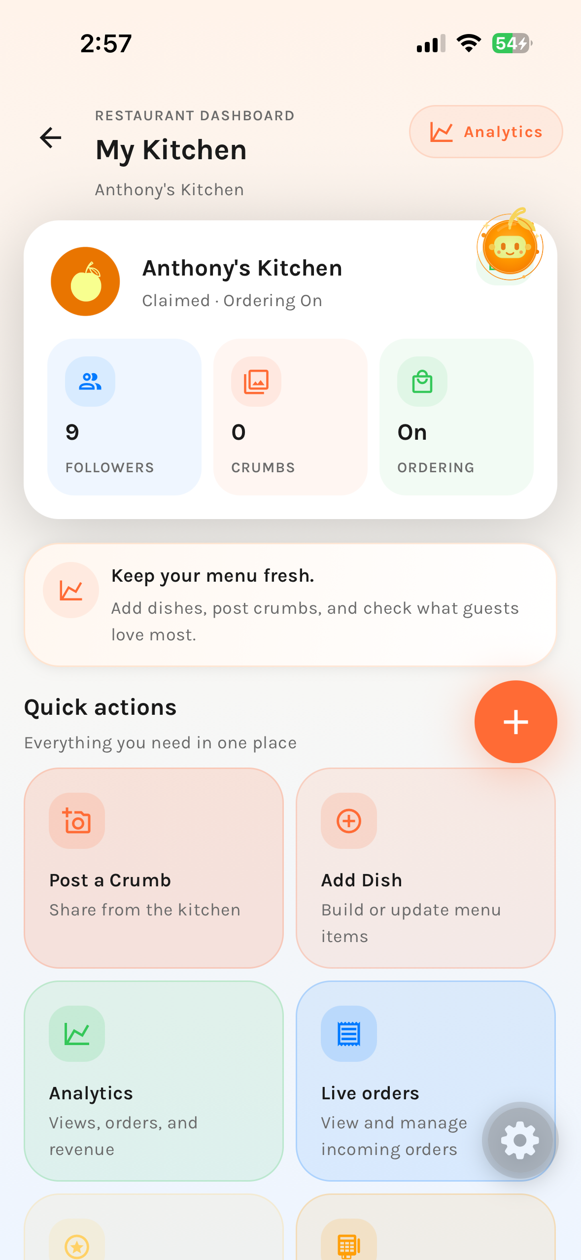 Plaum restaurant portfolio and kitchen tools